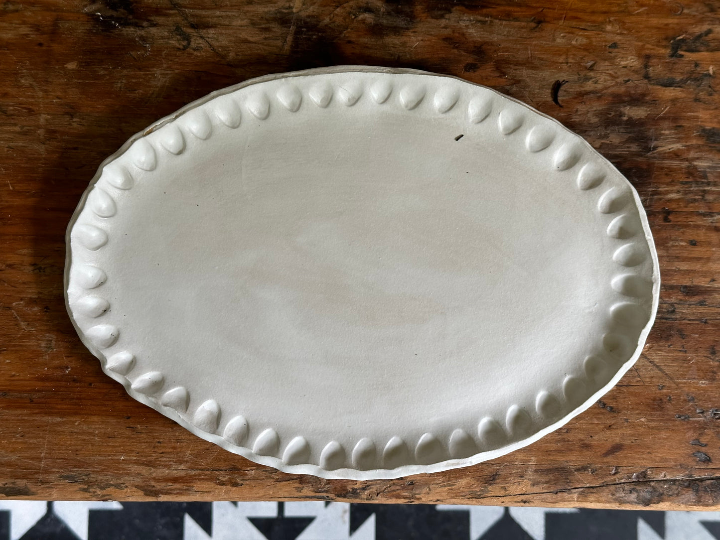 Oval Thumbprint Plate