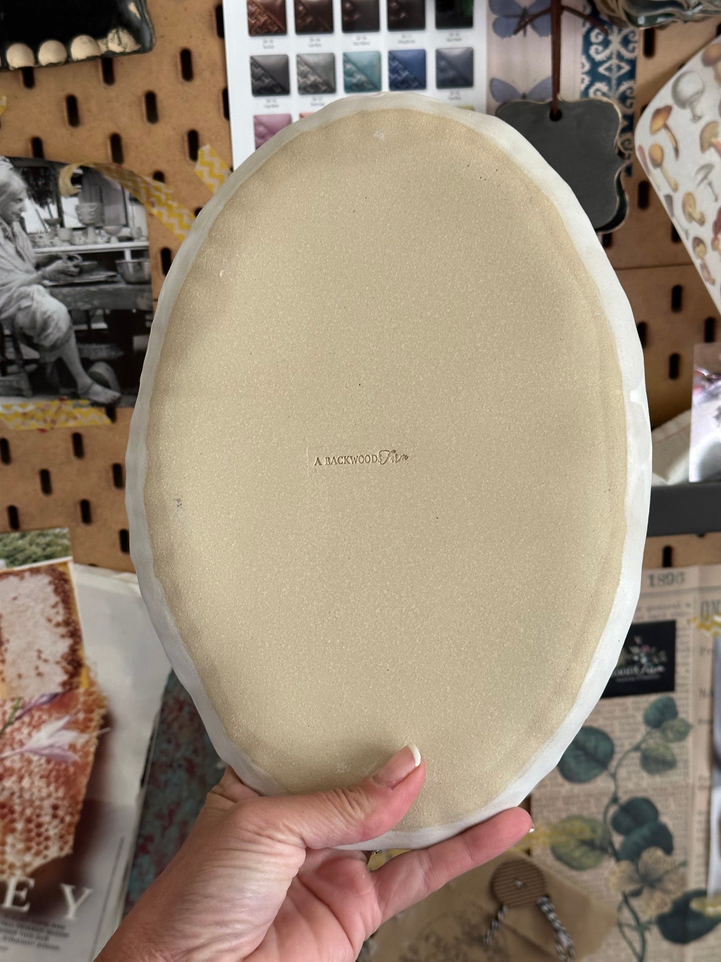 Oval Thumbprint Plate